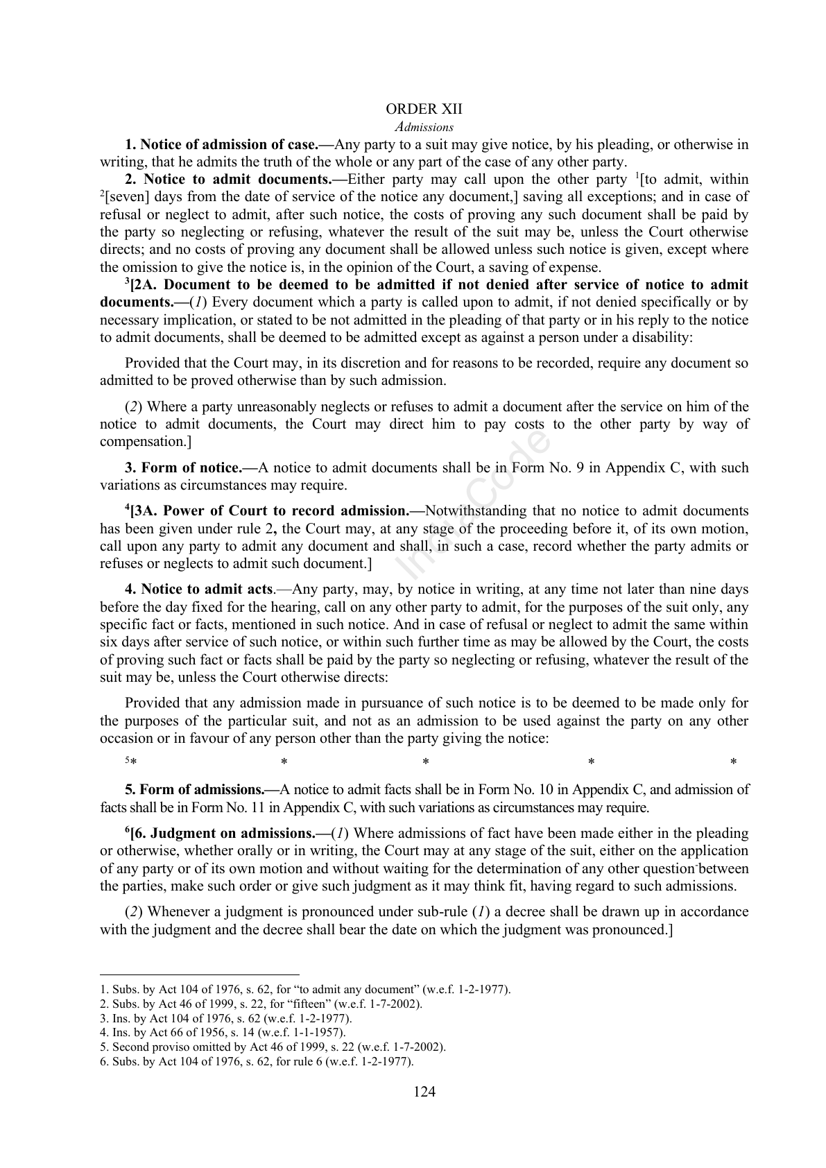 Complete official PDF physical page 124; includes original layout and notes