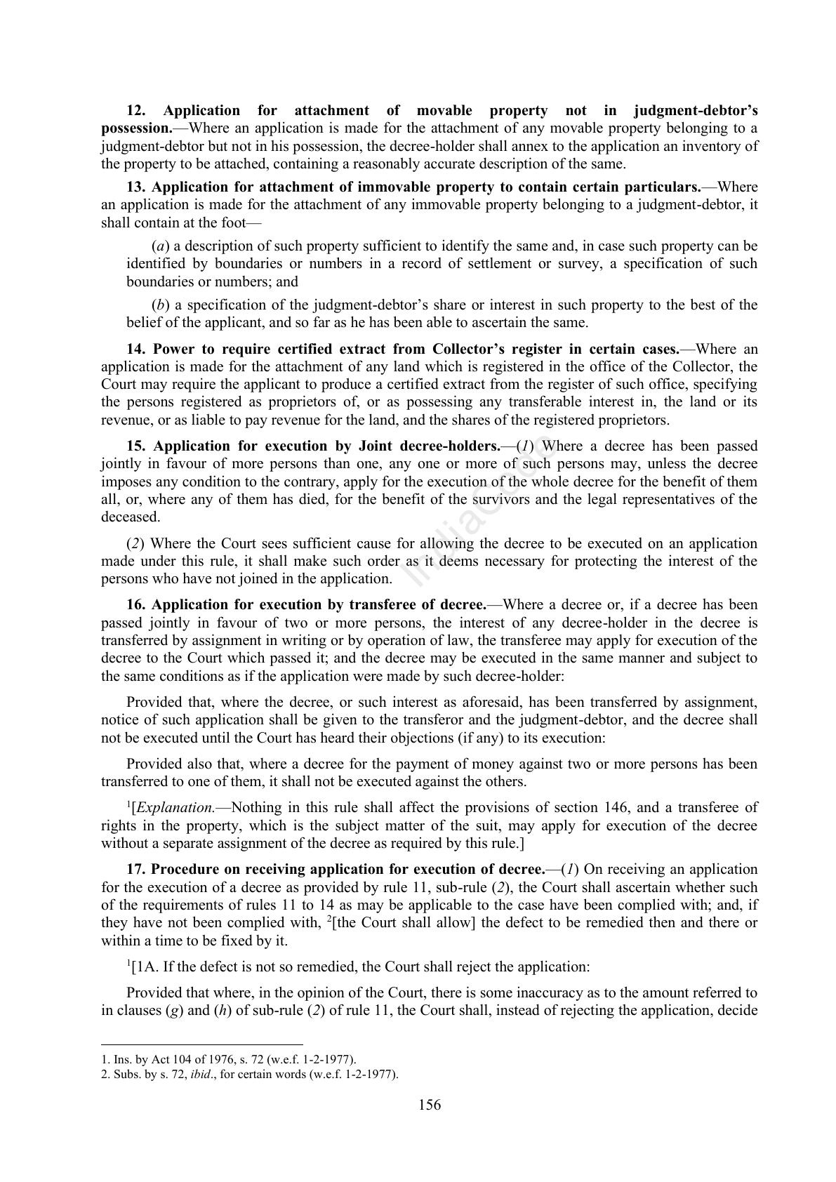 Complete official PDF physical page 156; includes original layout and notes