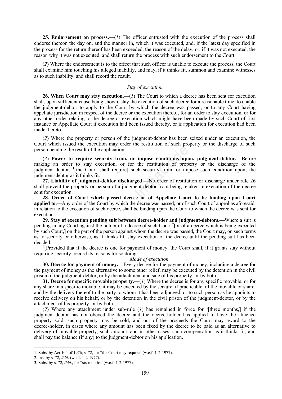 Complete official PDF physical page 159; includes original layout and notes