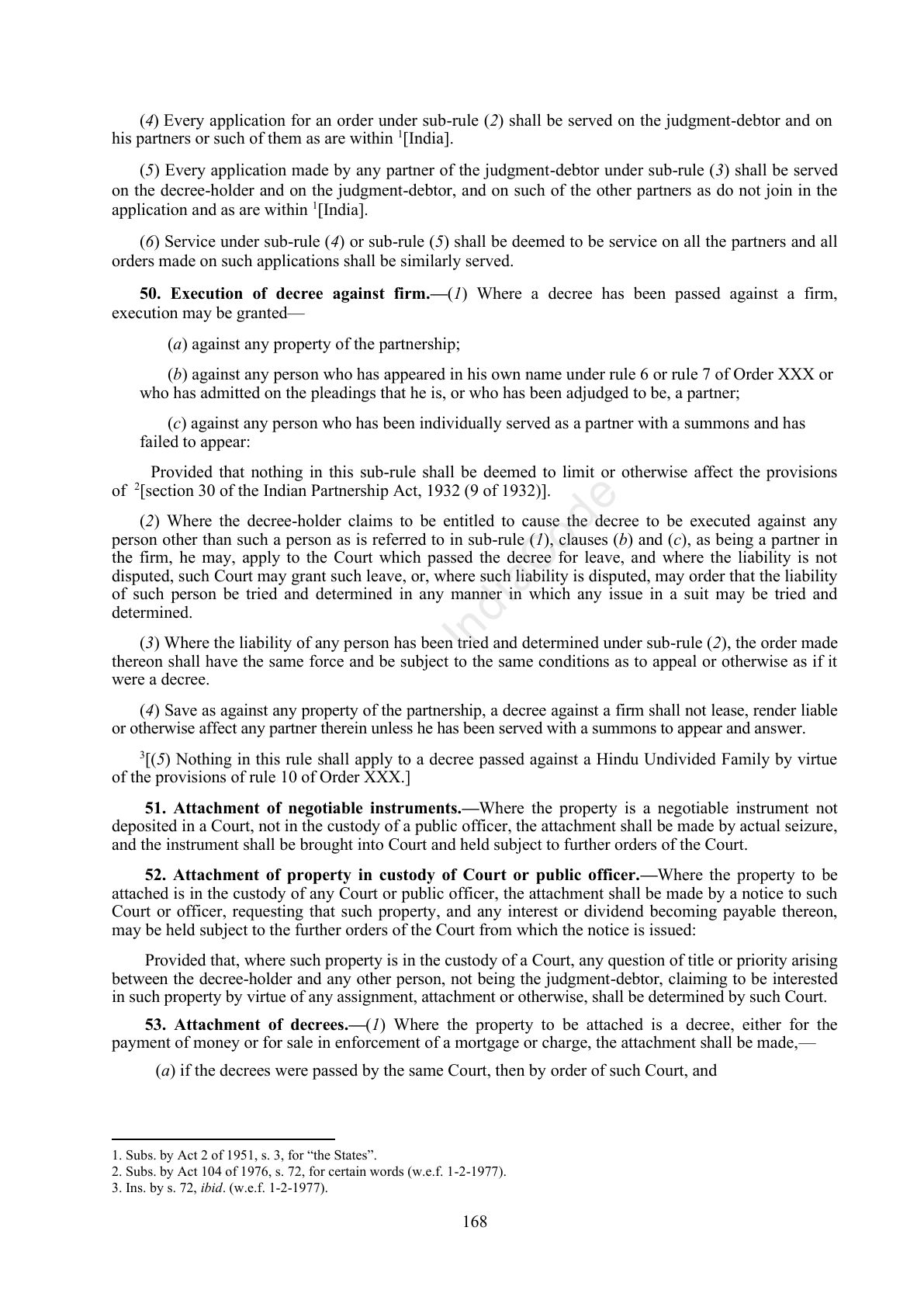 Complete official PDF physical page 168; includes original layout and notes