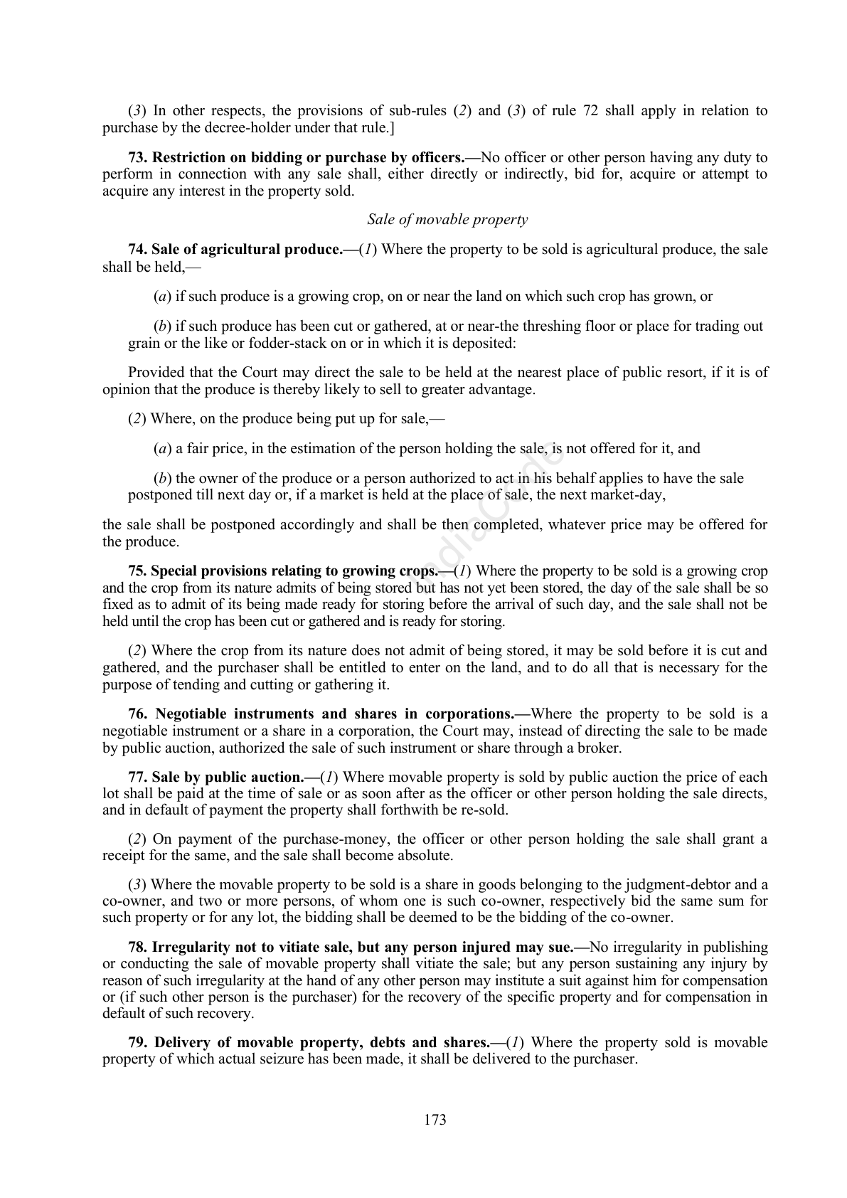 Complete official PDF physical page 173; includes original layout and notes