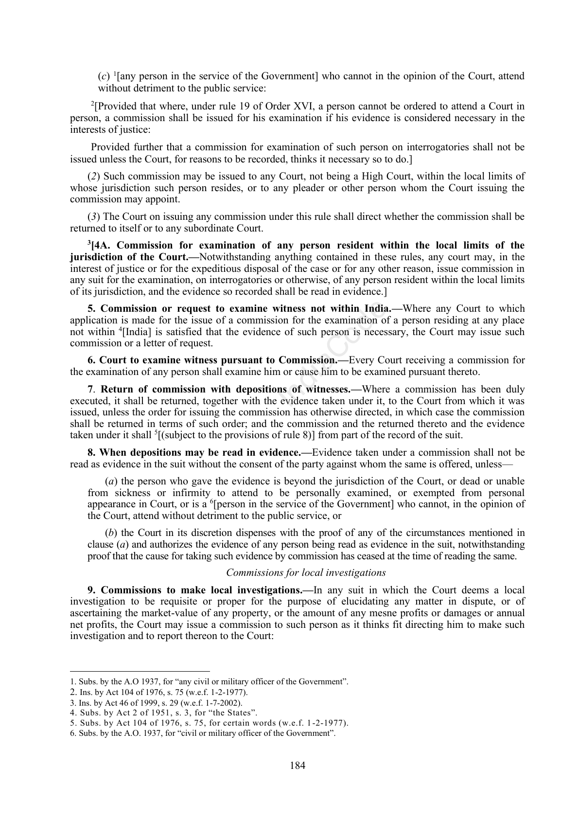 Complete official PDF physical page 184; includes original layout and notes