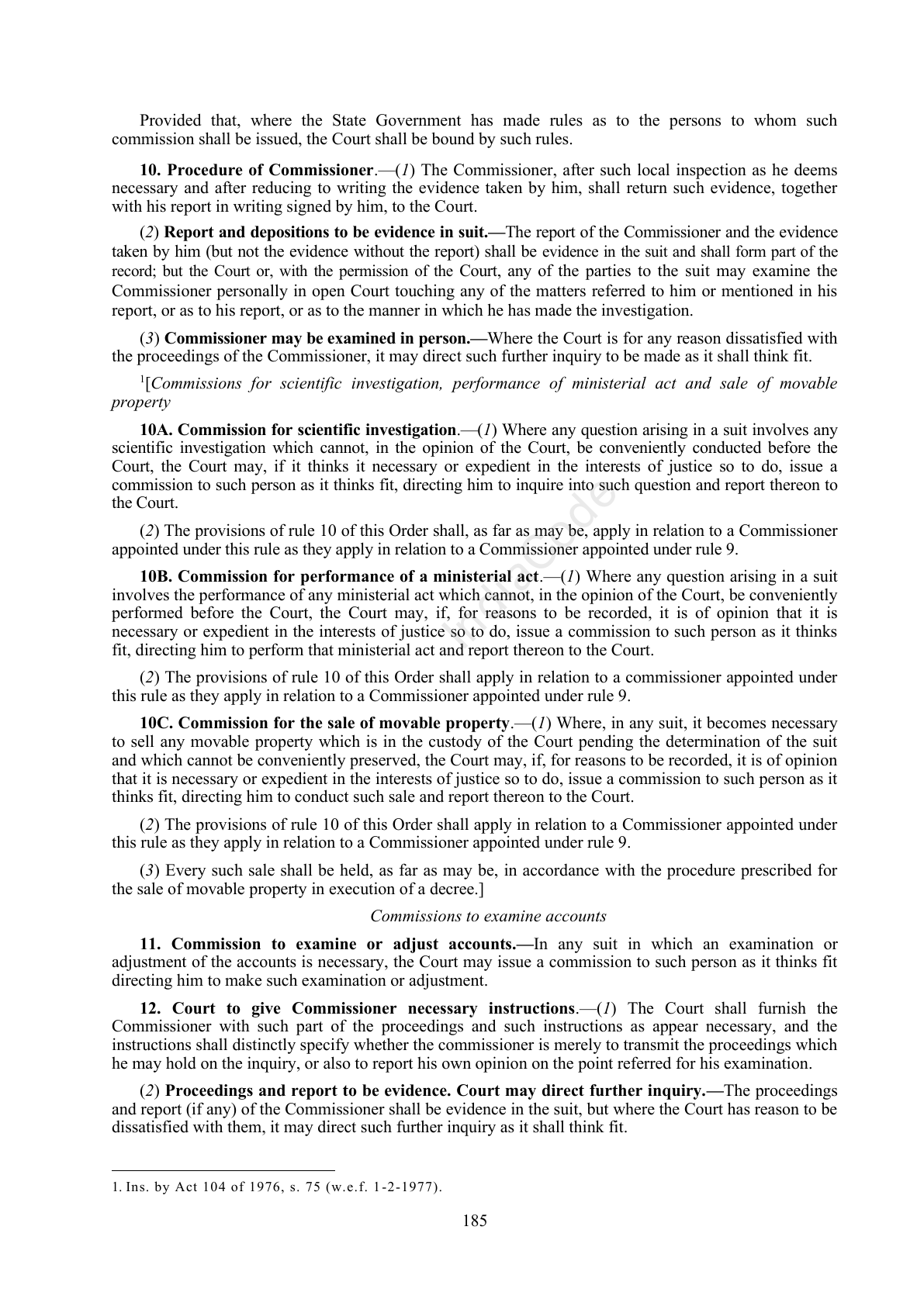 Complete official PDF physical page 185; includes original layout and notes