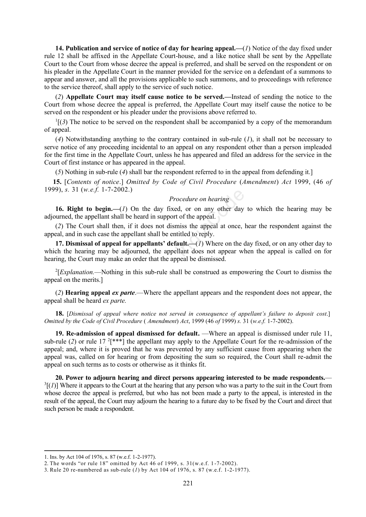 Complete official PDF physical page 221; includes original layout and notes