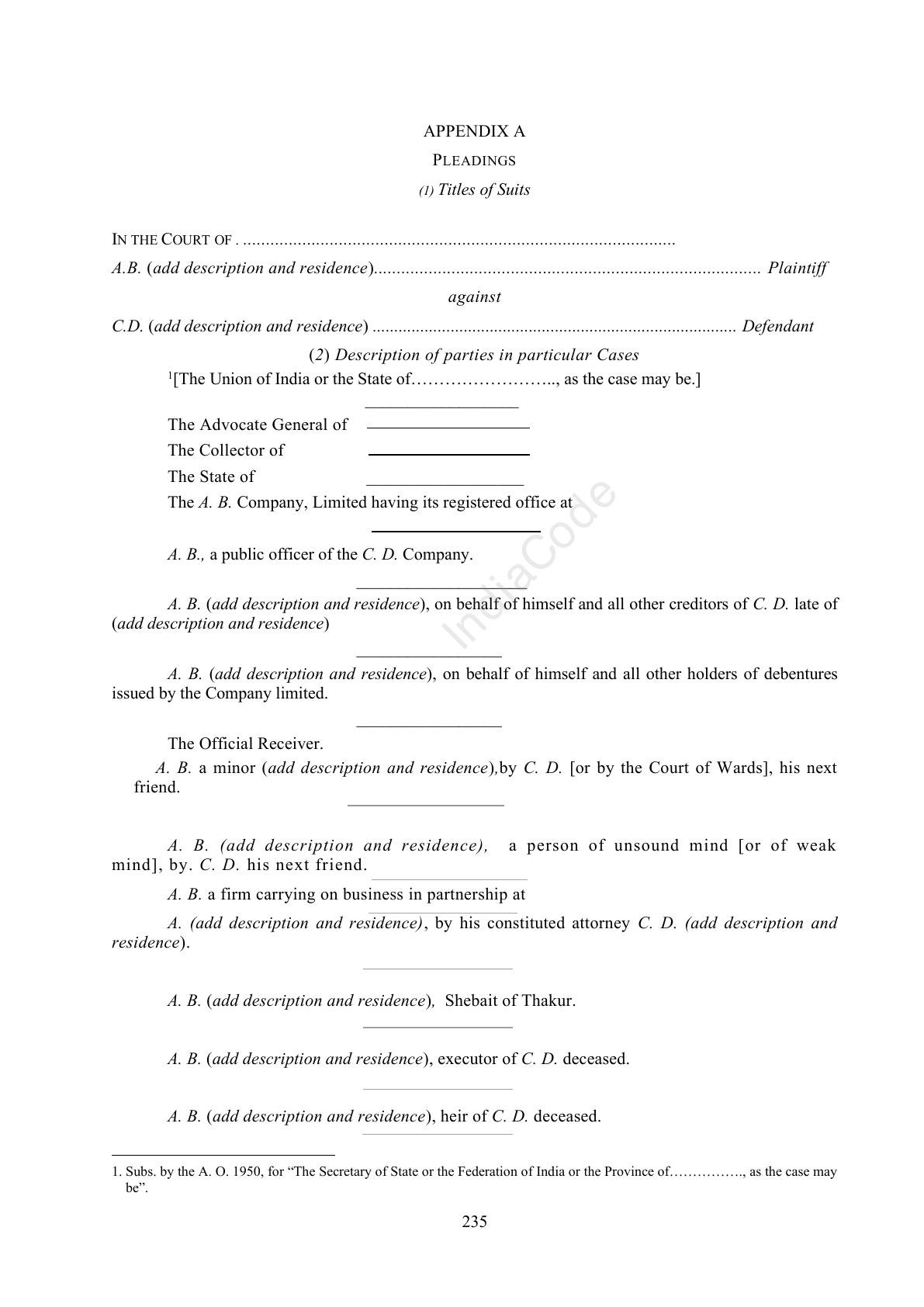 Complete official PDF physical page 235; includes original layout and notes