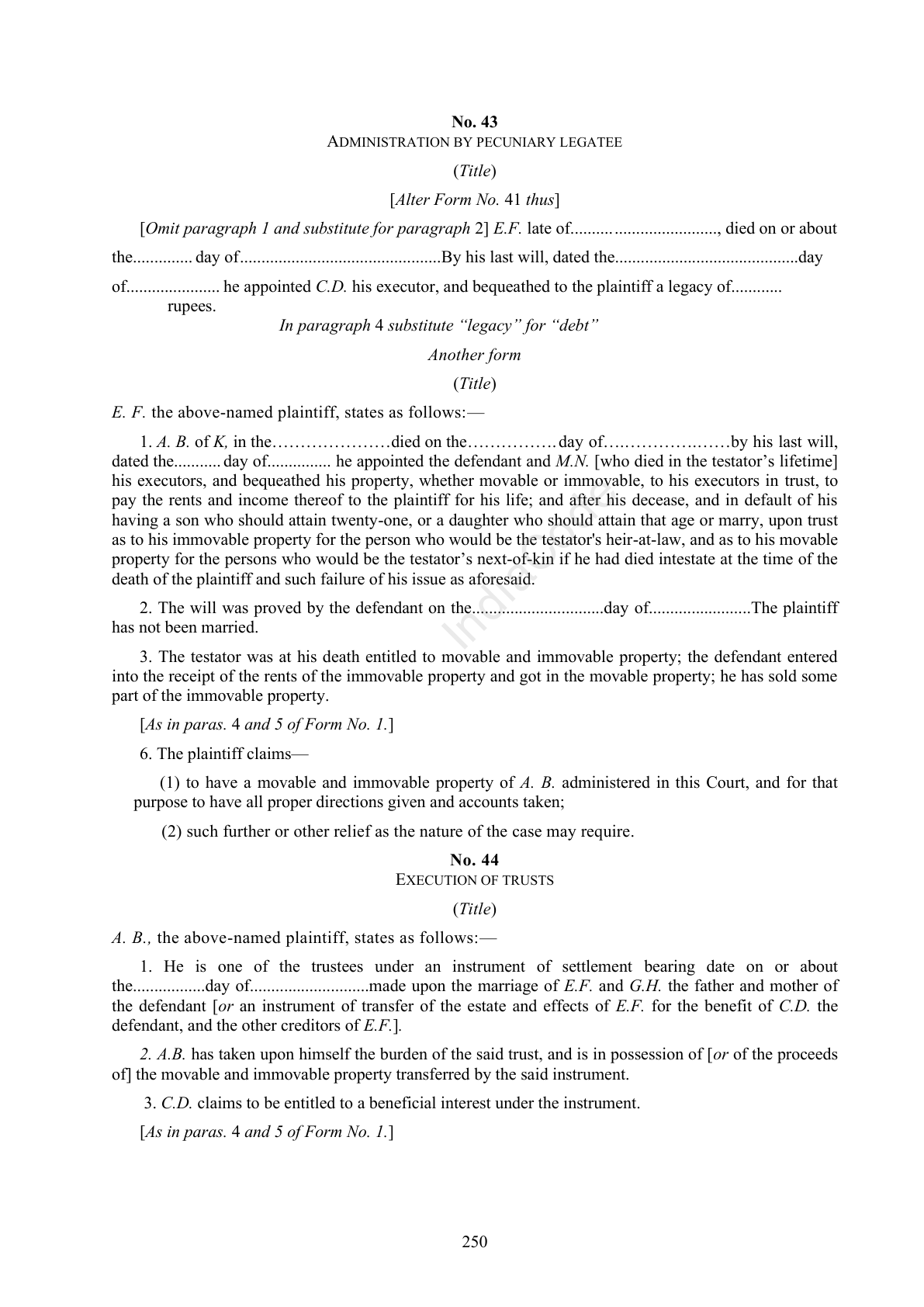 Complete official PDF physical page 250; includes original layout and notes
