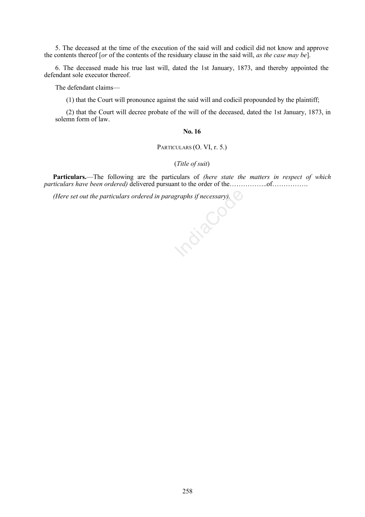 Complete official PDF physical page 258; includes original layout and notes