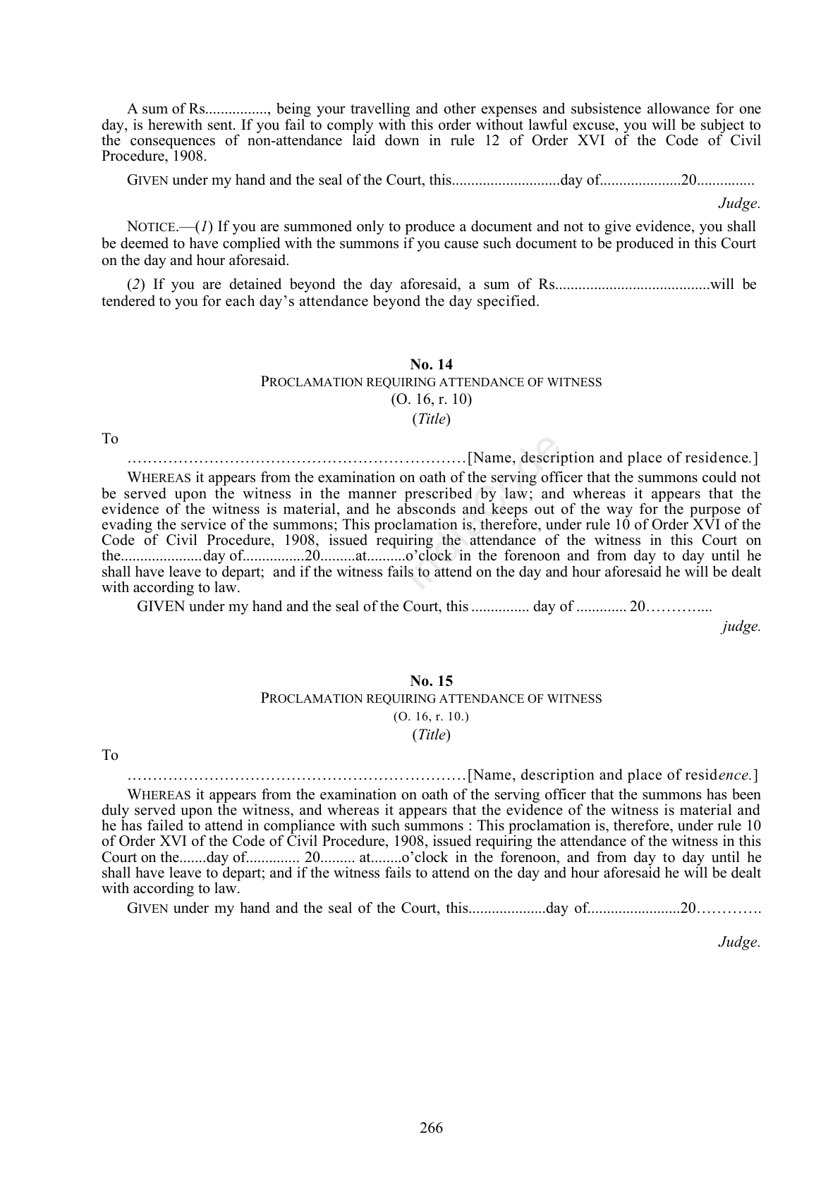 Complete official PDF physical page 266; includes original layout and notes
