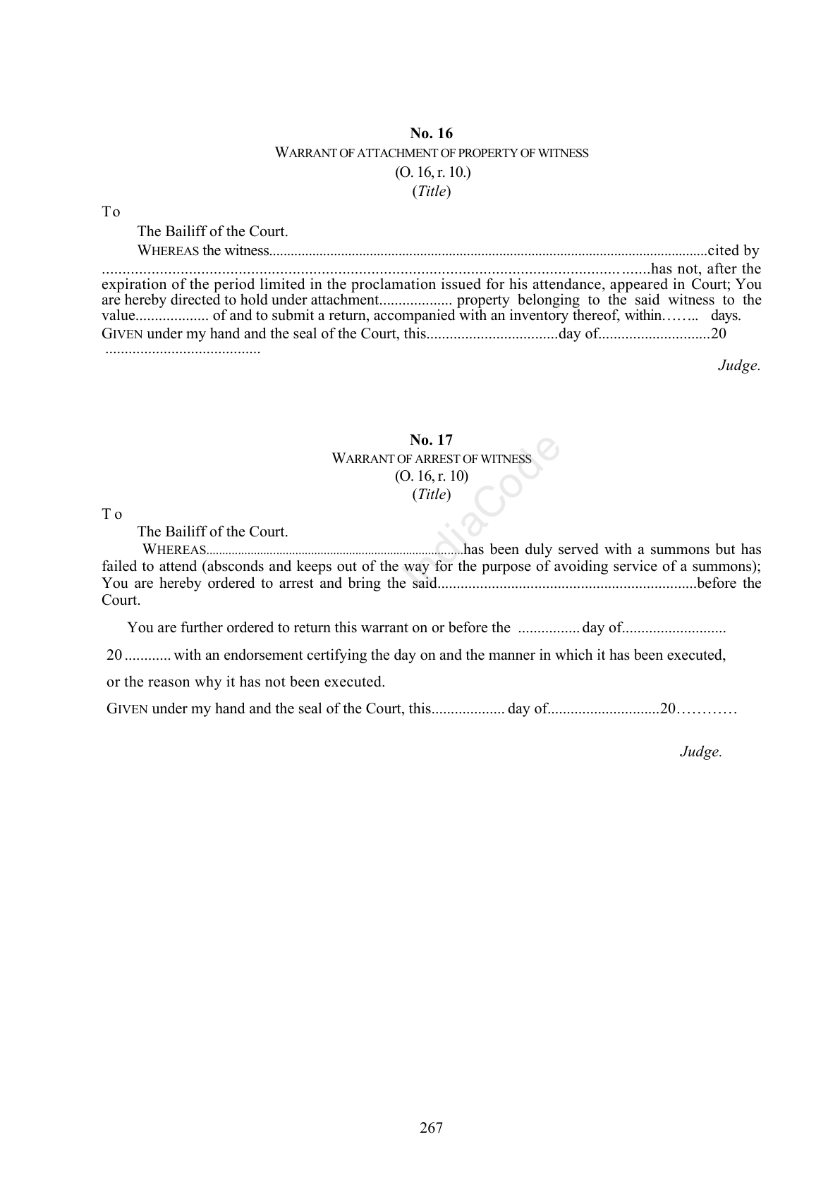 Complete official PDF physical page 267; includes original layout and notes