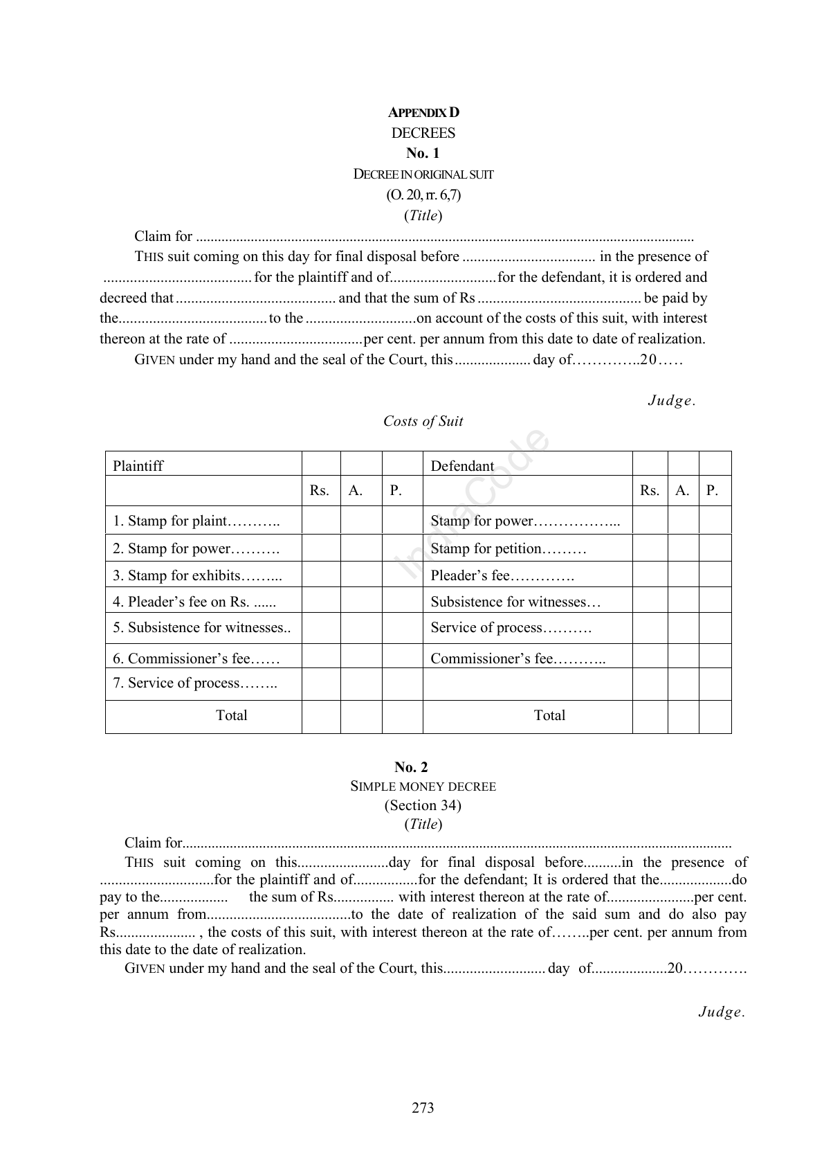 Complete official PDF physical page 273; includes original layout and notes