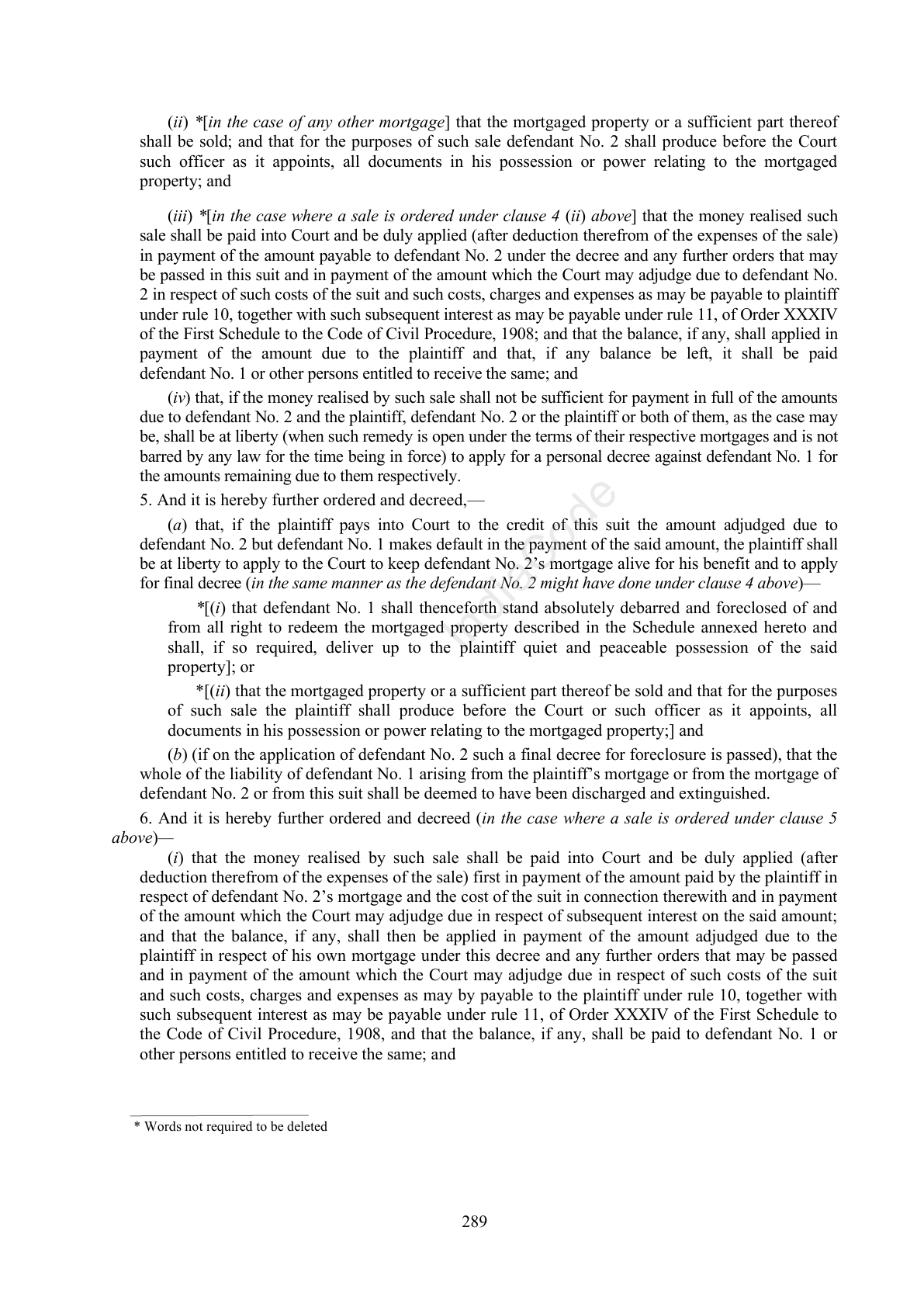 Complete official PDF physical page 289; includes original layout and notes