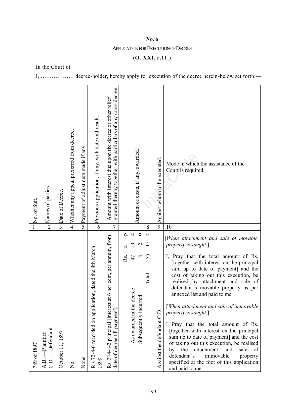 Complete official PDF physical page 299; includes original layout and notes
