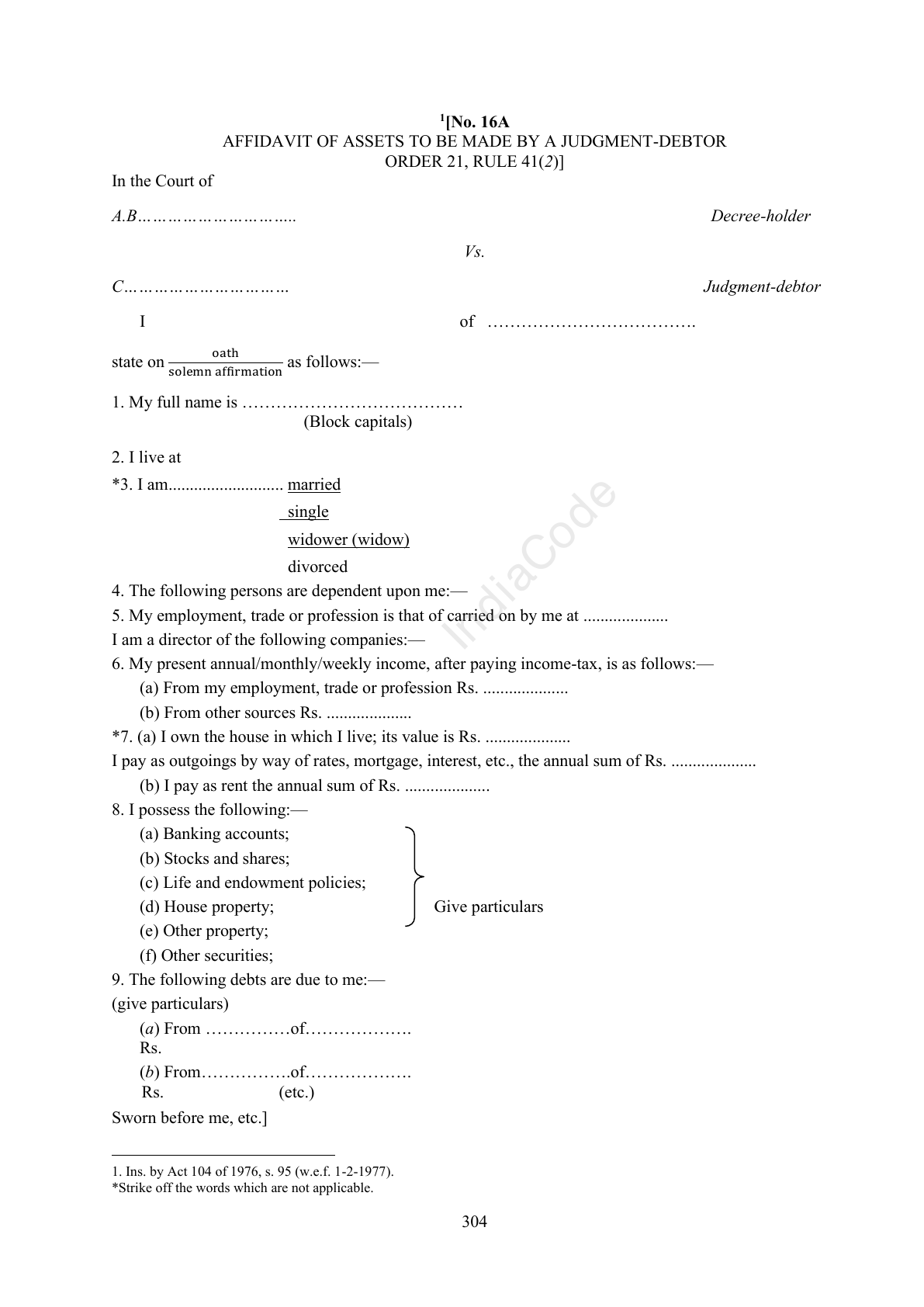 Complete official PDF physical page 304; includes original layout and notes
