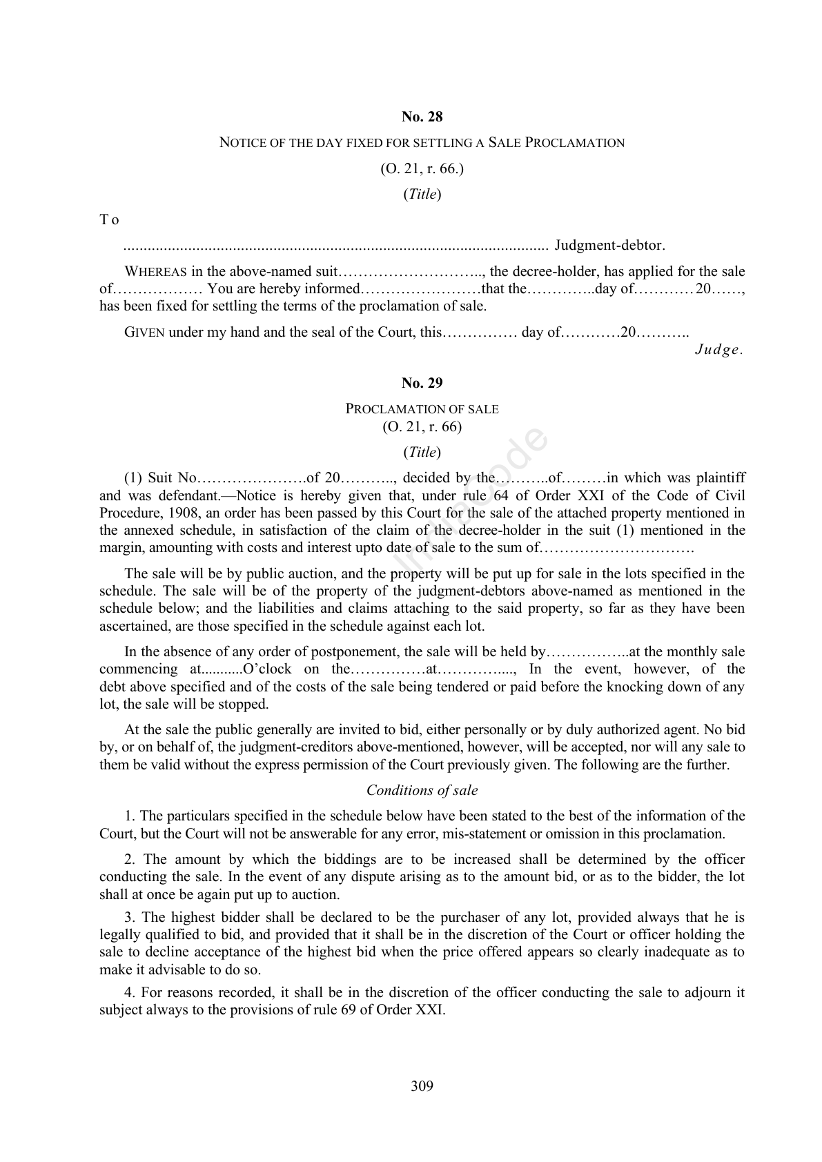 Complete official PDF physical page 309; includes original layout and notes