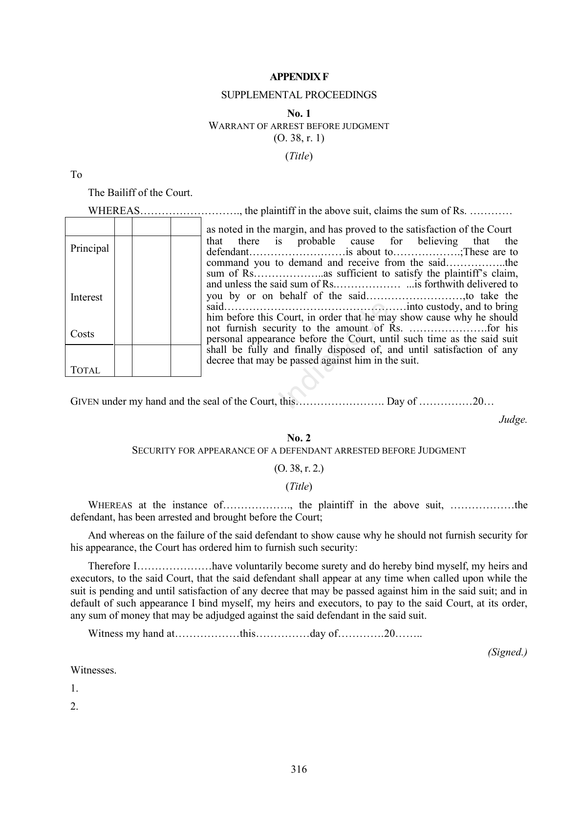 Complete official PDF physical page 316; includes original layout and notes